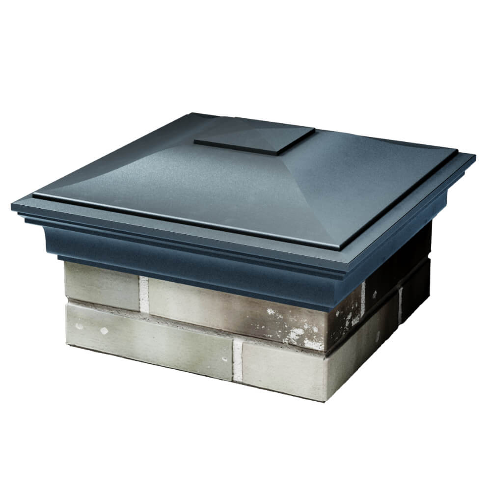 Колпак Zking Монблан Серый на столб 1.5х1.5 кирпича (385х385мм) в Сухуме фото