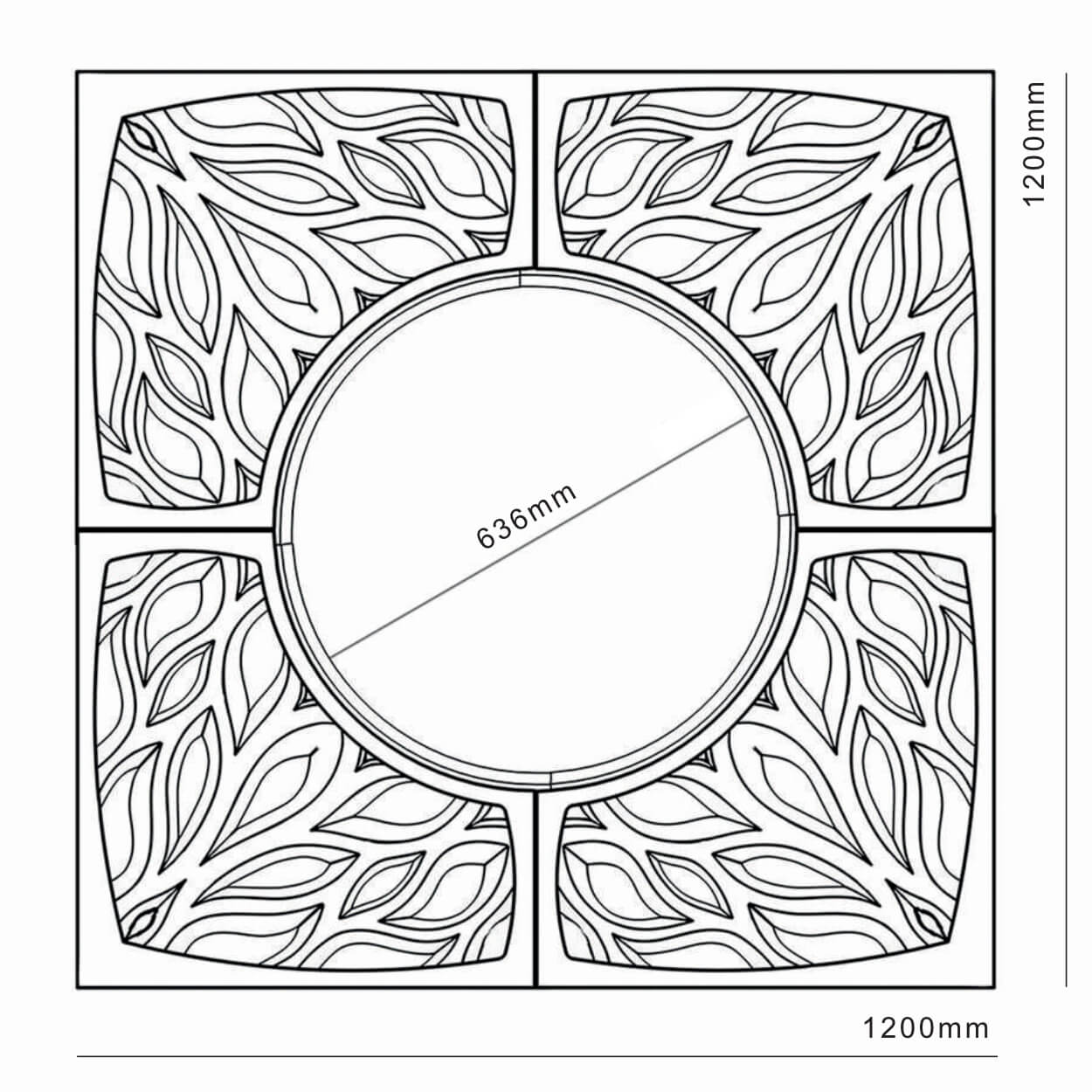 Приствольная решетка для дерева ZKING CRUST 1.2х1.2м Черная в Сухуме фото