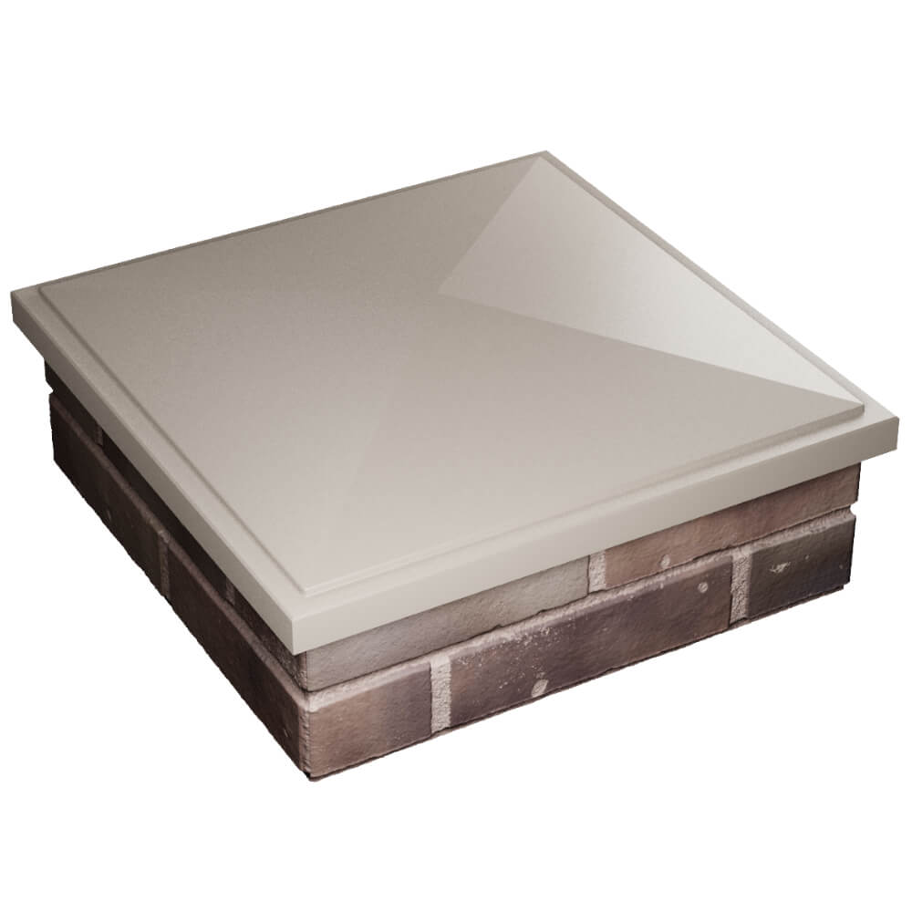 Колпак Zking БонаМоно Бежевый на столб 2х2 кирпича (515х515, 530х530мм) в Сухуме фото