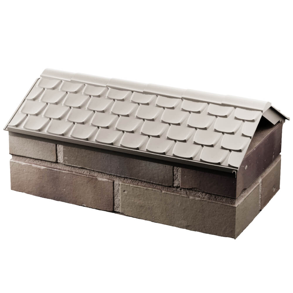 Парапет Zking Эльбрус Бежевый с посадкой на 1 кирпич (255мм) в Сухуме фото