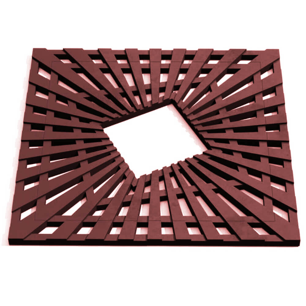 Приствольная решетка для дерева ZKING ATMOSPHERE 1.2х1.2м Коричневая Сухум фото