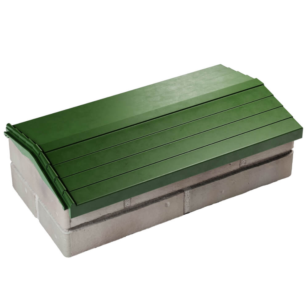 Парапет Zking Бона ХайТек Зеленый с посадкой на 1 кирпич (200/225/255мм) в Сухуме фото