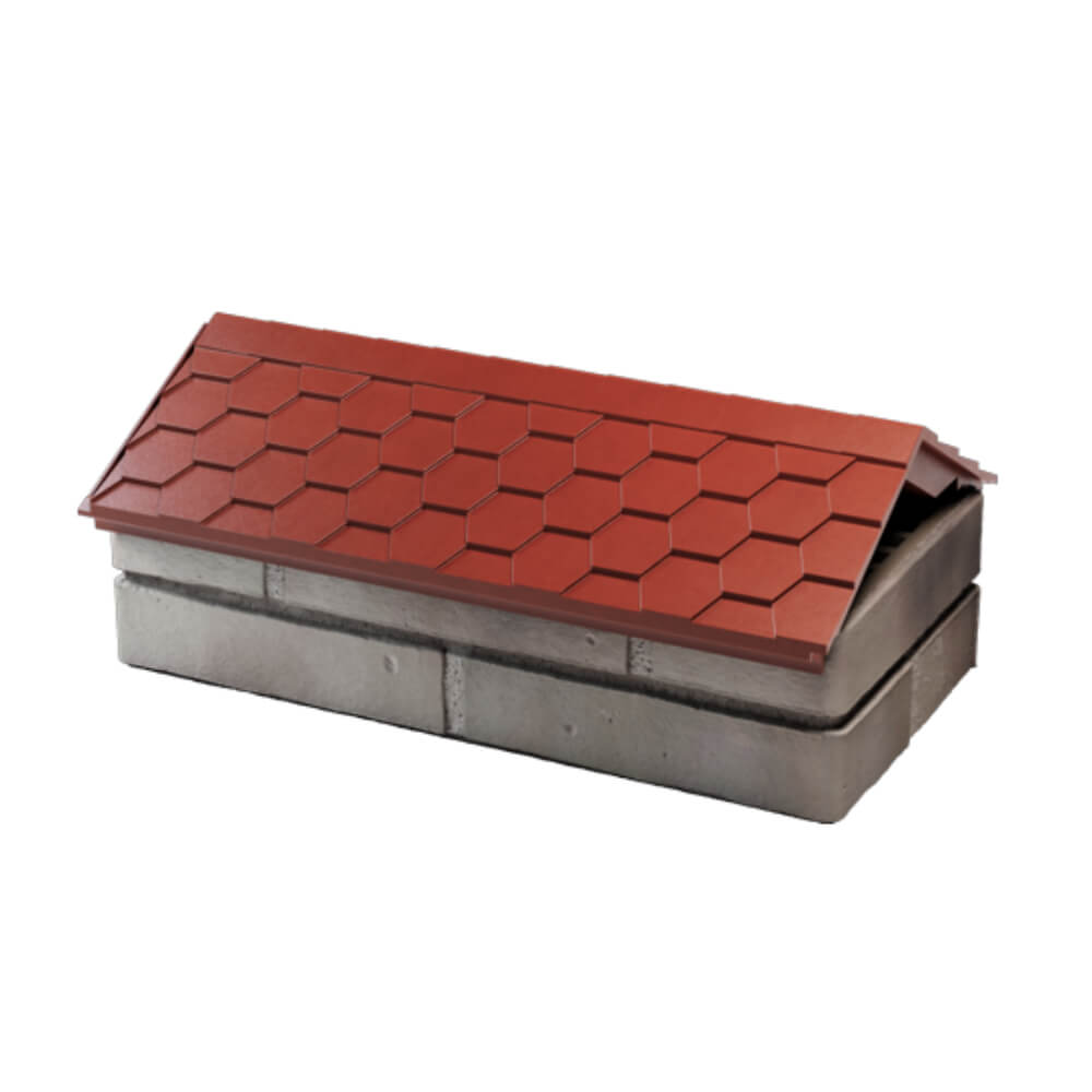 Парапет Zking Эверест Красный с посадкой на 1 кирпич (200/225/255мм) в Сухуме фото