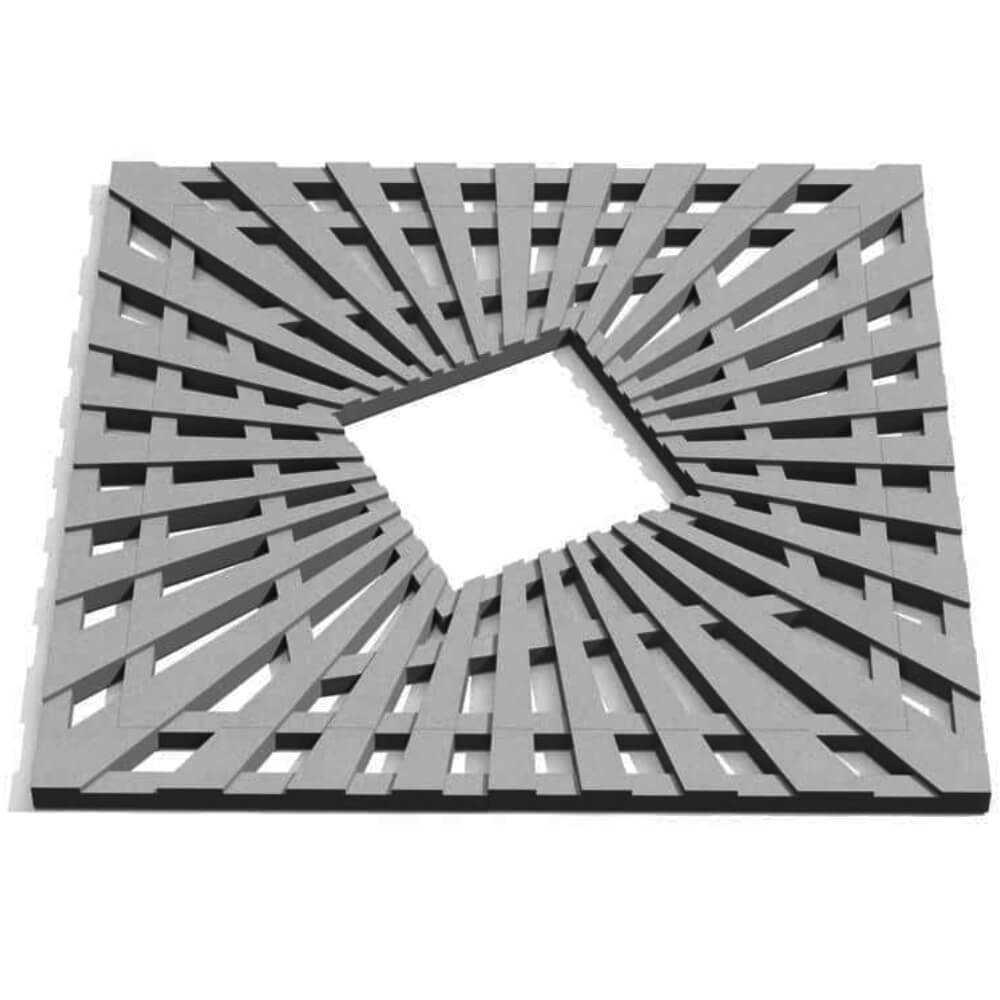 Приствольная решетка для дерева ZKING ATMOSPHERE 1.2х1.2м Серая Сухум фото