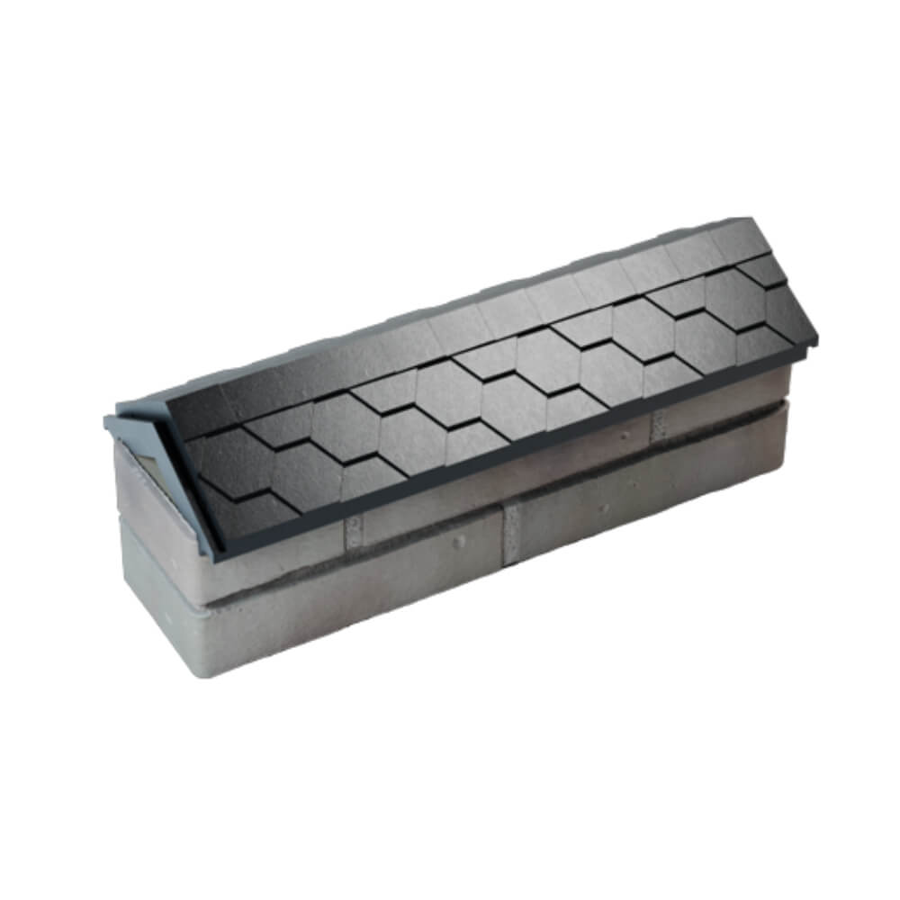 Парапет Zking Эверест Черный с посадкой на 0.5 кирпича (130мм) в Сухуме фото