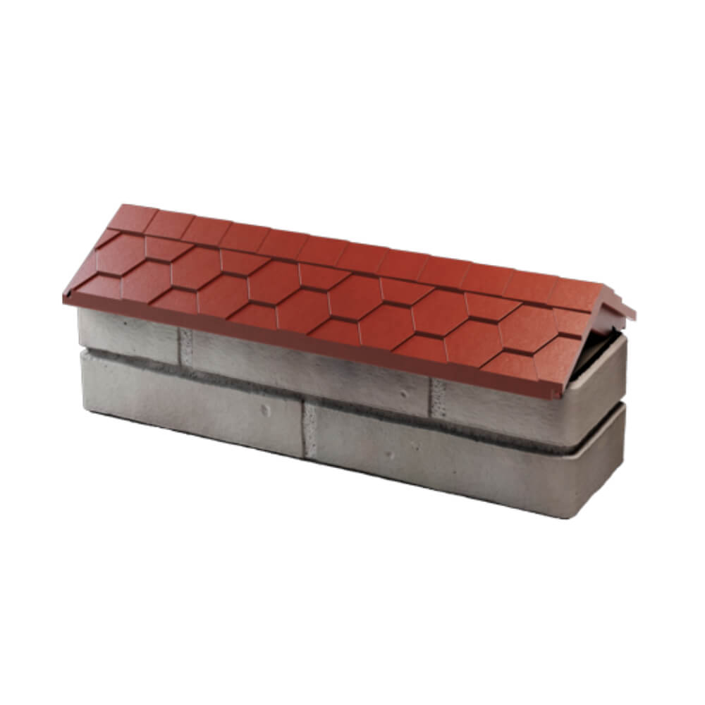 Парапет Zking Эверест Красный с посадкой на 0.5 кирпича (130мм) в Сухуме фото