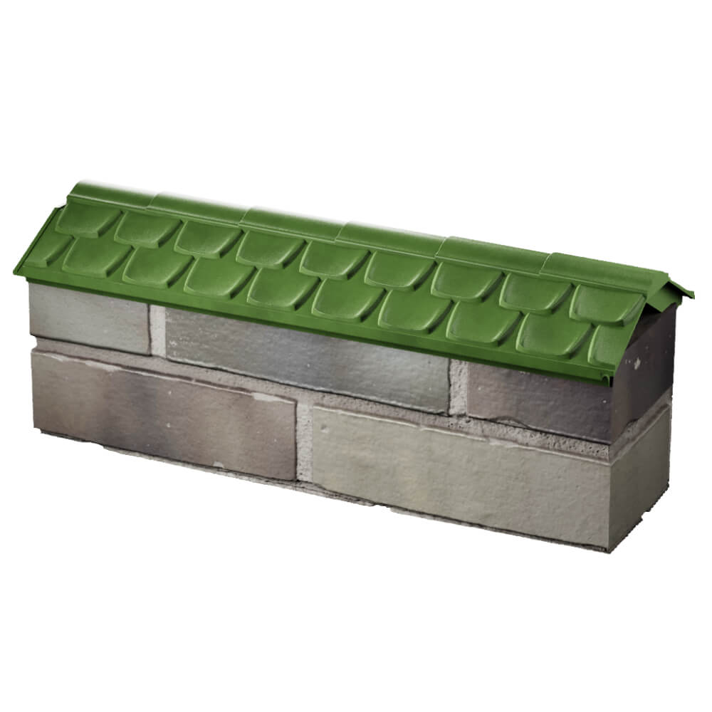 Парапет Zking Эльбрус Зеленый с посадкой на 0.5 кирпича (130мм) в Сухуме фото