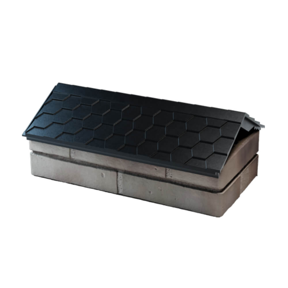 Парапет Zking Эверест Черный с посадкой на 1 кирпич (200/225/255мм) в Сухуме фото