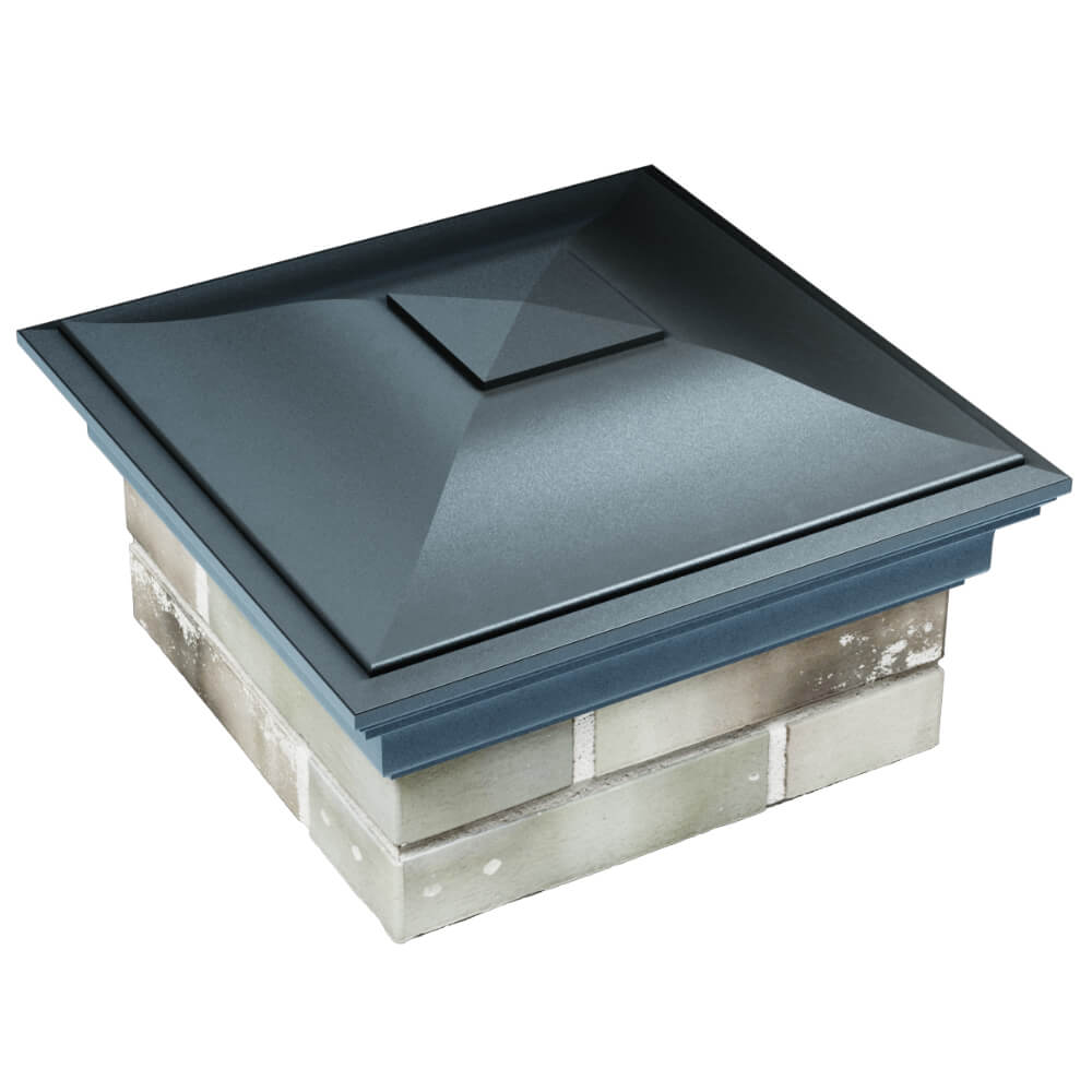 Колпак Zking Монблан Серый на столб 1.5х1.5 кирпича (385х385мм) в Сухуме фото