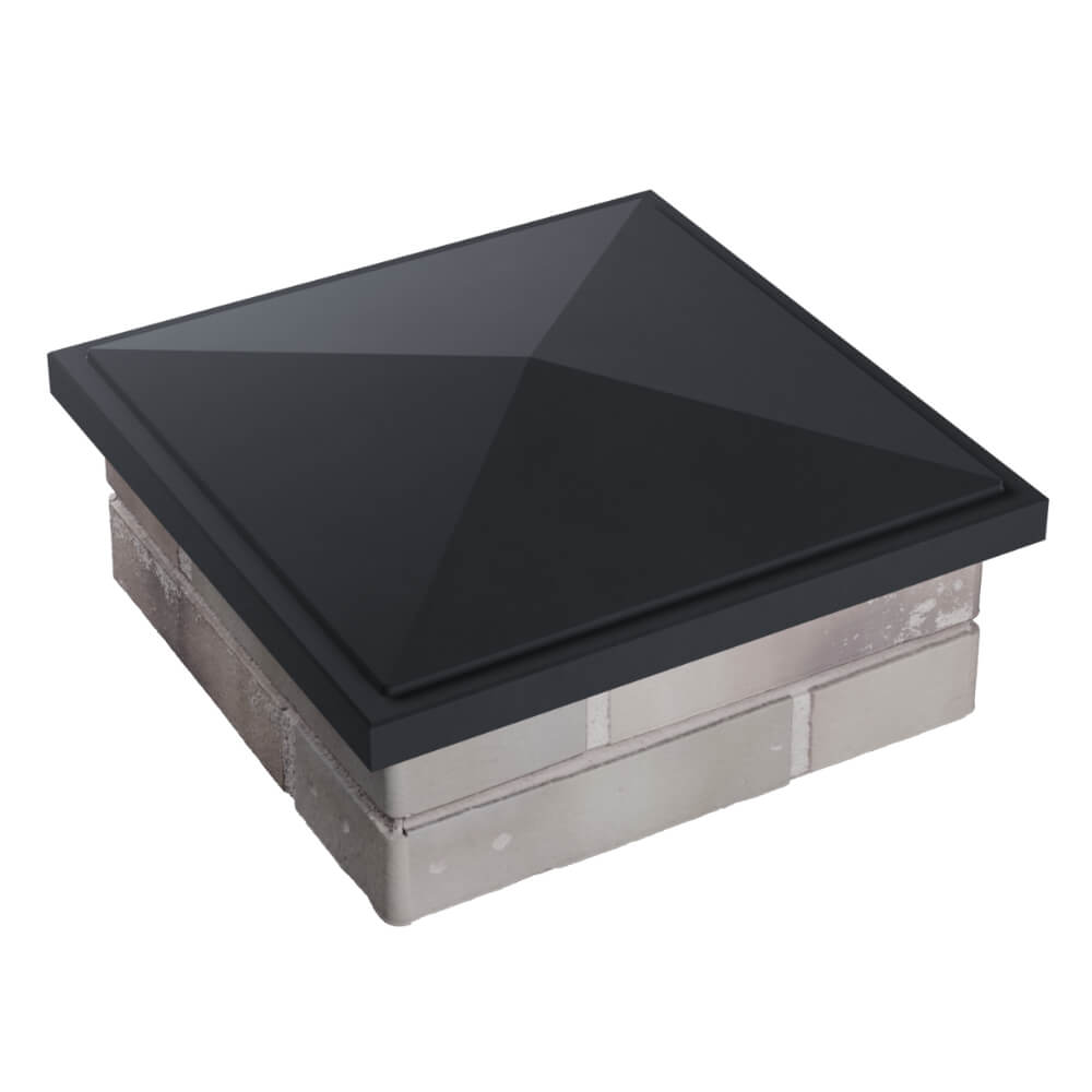 Колпак Zking БонаМоно Серый на столб 1.5х1.5 кирпича (385х385, 400х400мм) в Сухуме фото