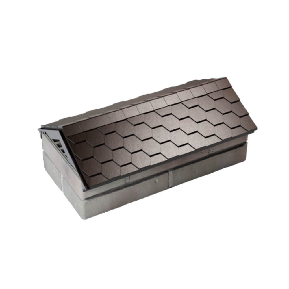 Парапет Zking Эверест Коричневый с посадкой на 1 кирпич (200/225/255мм) в Сухуме фото