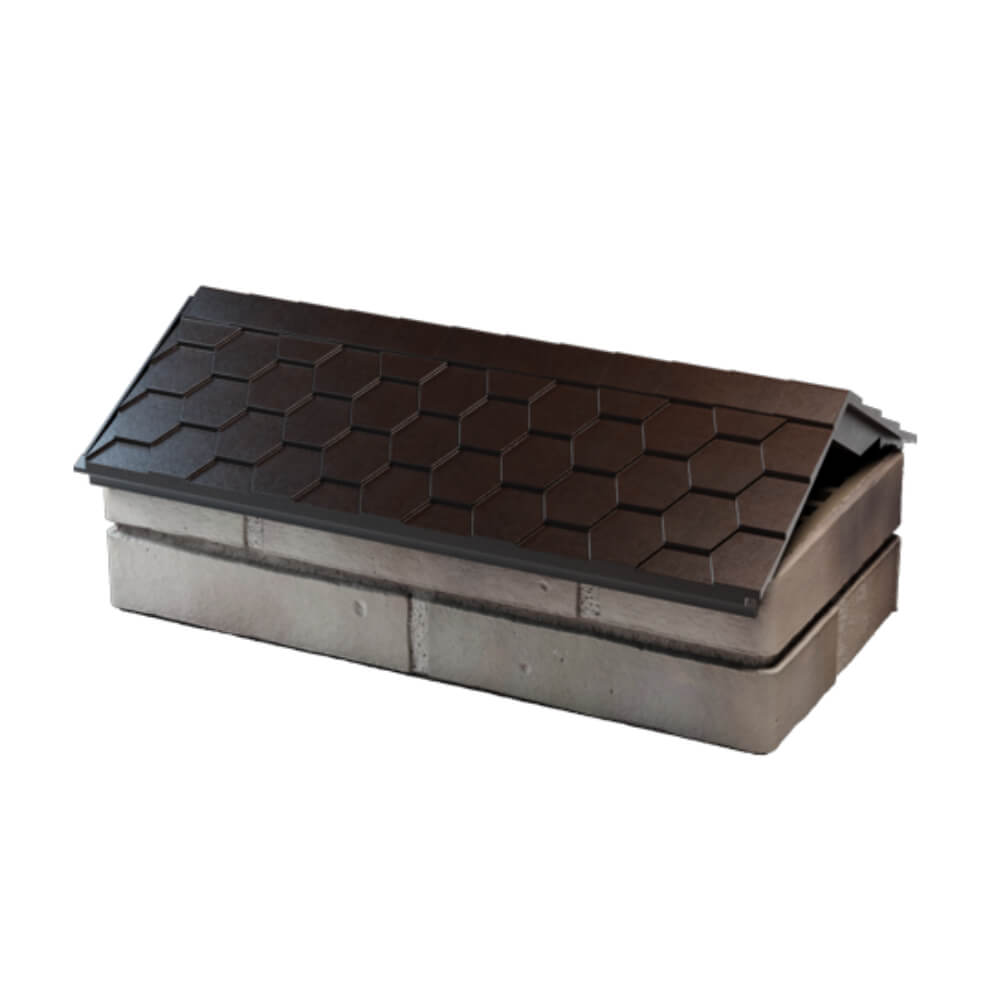 Парапет Zking Эверест Коричневый с посадкой на 1 кирпич (200/225/255мм) в Сухуме фото