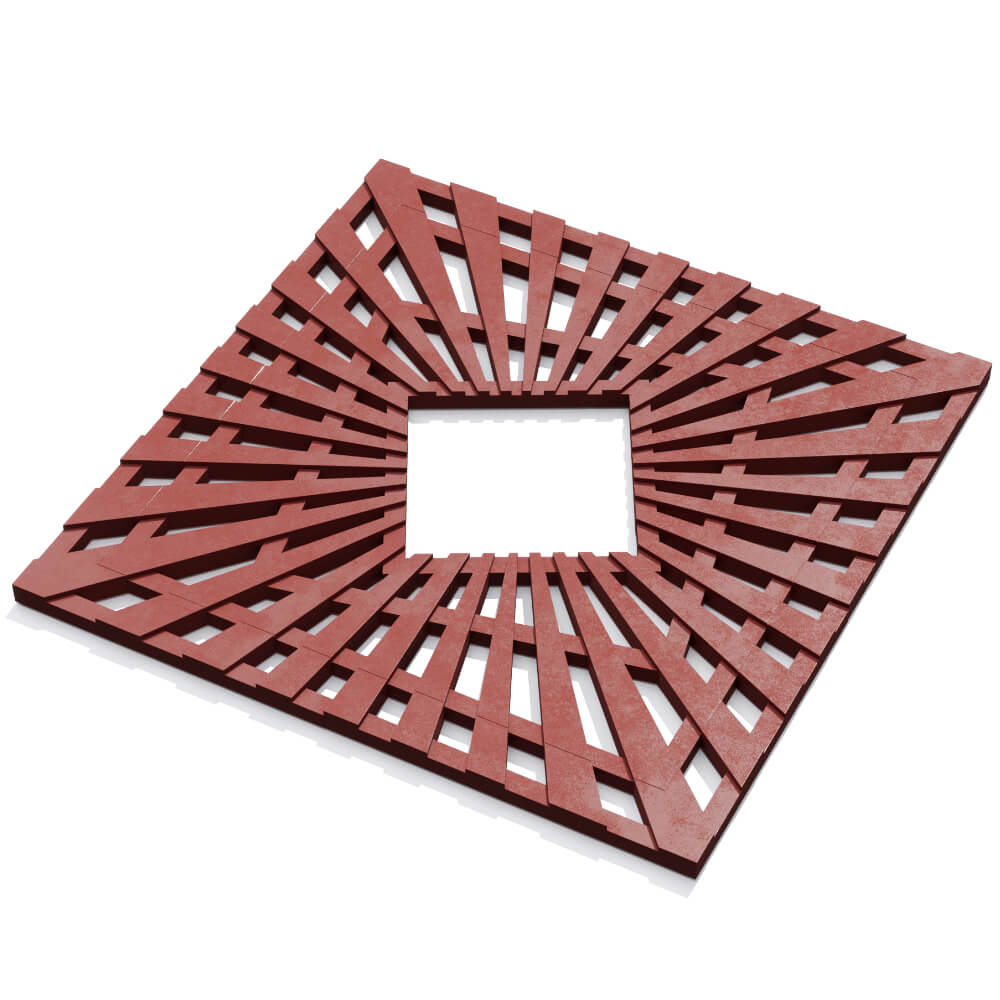 Приствольная решетка для дерева ZKING ATMOSPHERE 1.2х1.2м Красная в Сухуме фото