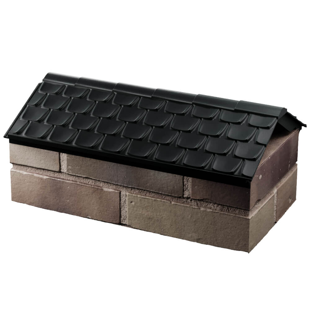 Парапет Zking Эльбрус Черный с посадкой на 1 кирпич (255мм) в Сухуме фото