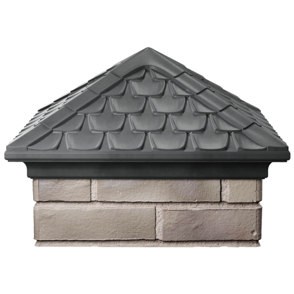 Колпак Zking Эльбрус Серый на столб 1.5х1.5 кирпича (385х385мм) Сухум фото