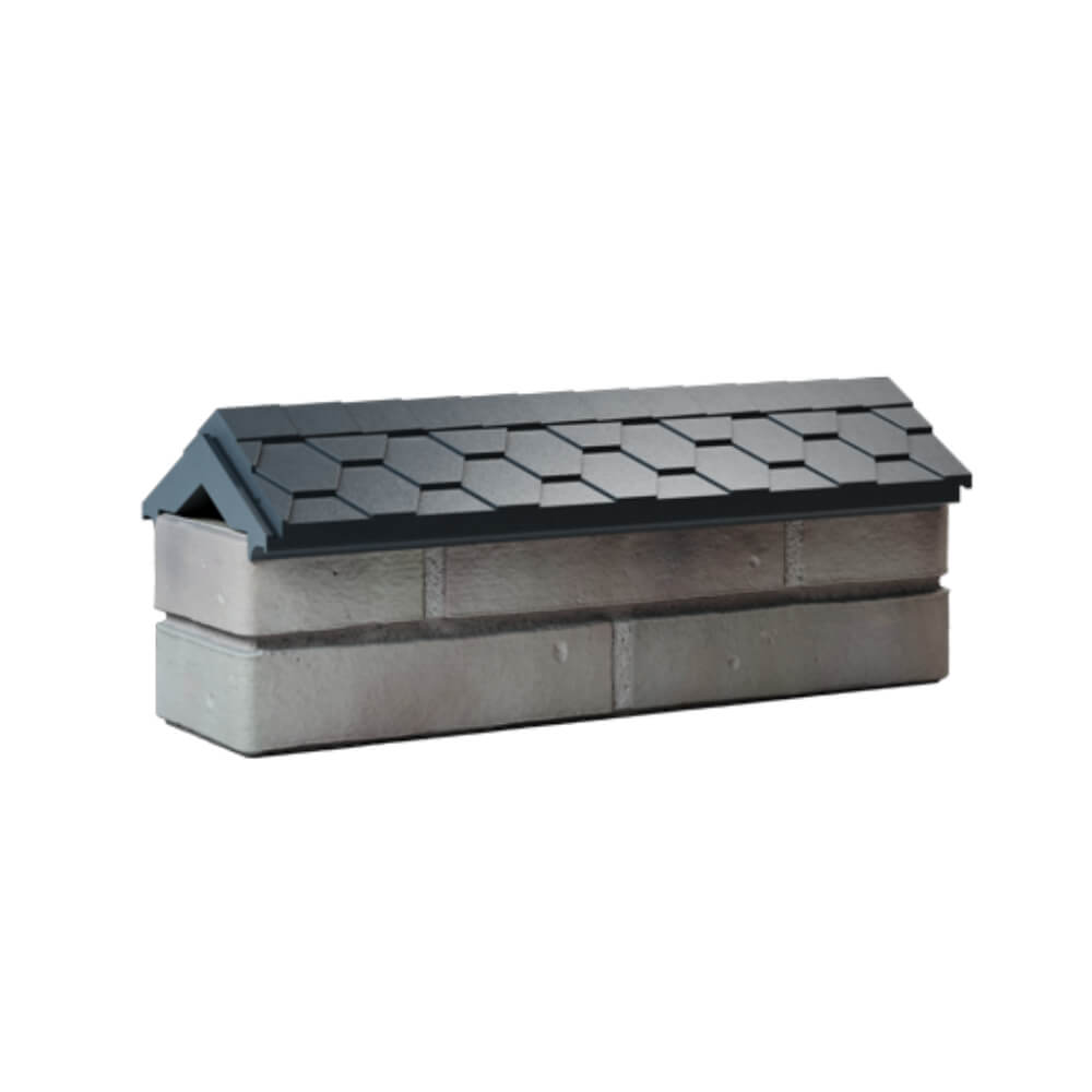 Парапет Zking Эверест Серый с посадкой на 0.5 кирпича (130мм) Сухум фото