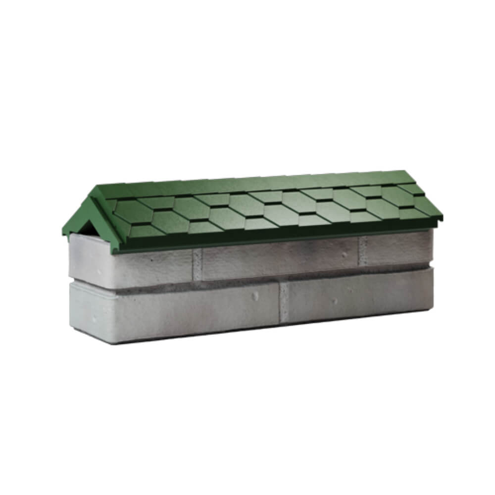 Парапет Zking Эверест Зеленый с посадкой на 0.5 кирпича (130мм) Сухум фото