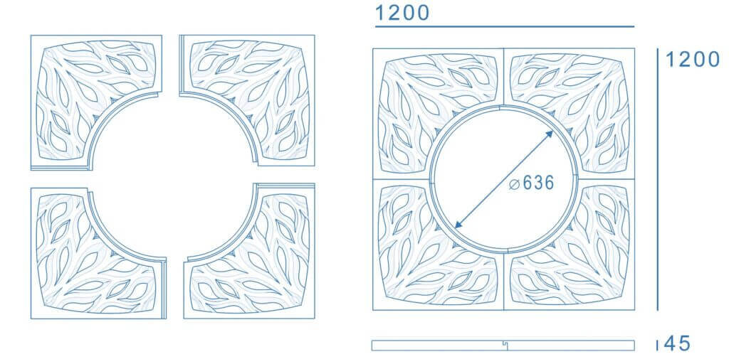 Приствольная решетка для дерева ZKING CRUST 1.2х1.2м Черная в Сухуме фото
