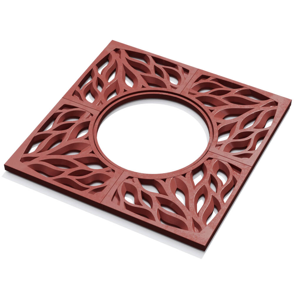 Приствольная решетка для дерева ZKING CRUST 1.2х1.2м Красная в Сухуме фото