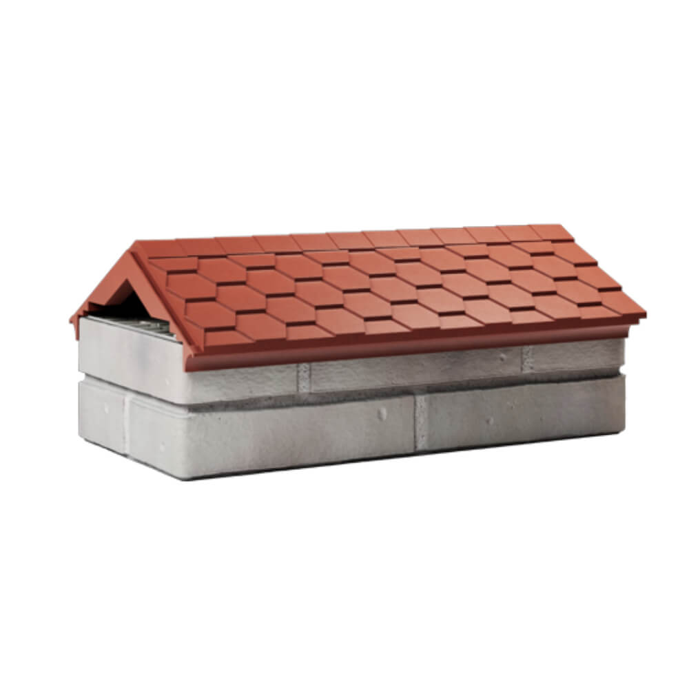 Парапет Zking Эверест Красный с посадкой на 1 кирпич (200/225/255мм) Сухум фото