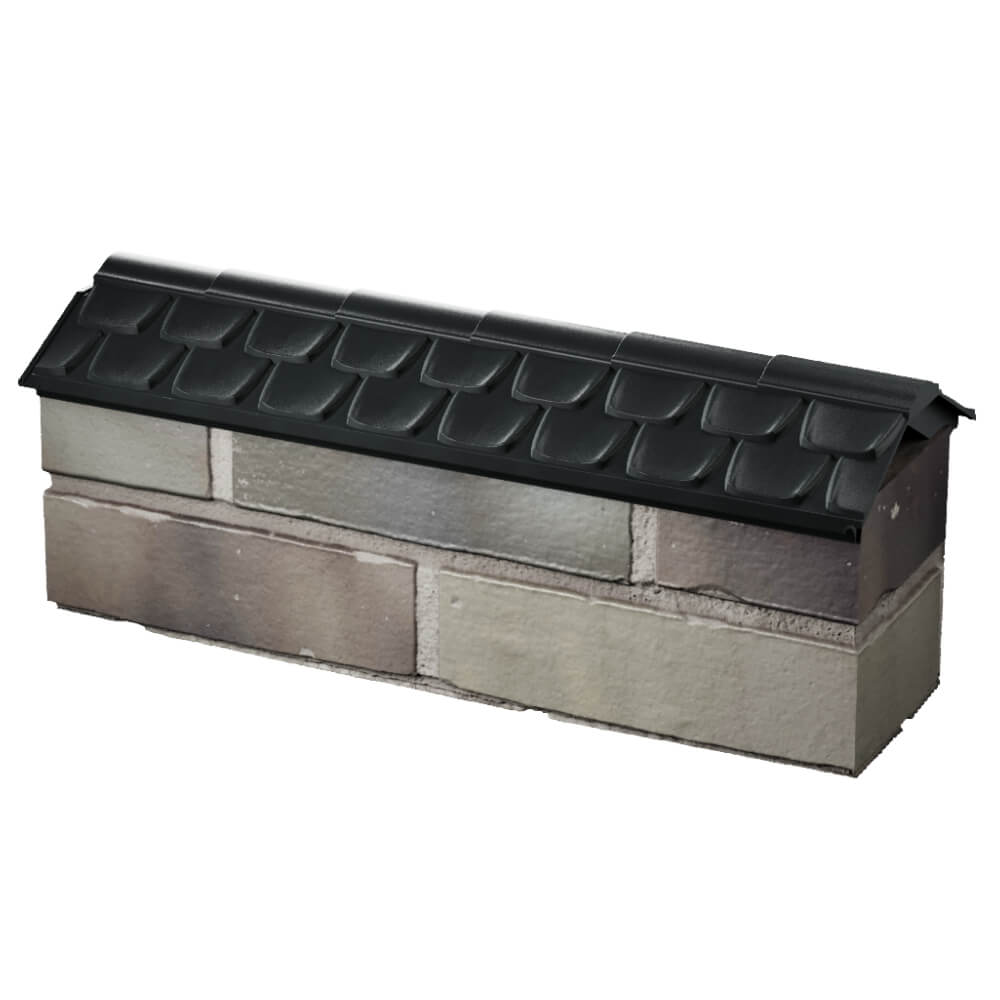 Парапет Zking Эльбрус Черный с посадкой на 0.5 кирпича (130мм) в Сухуме фото