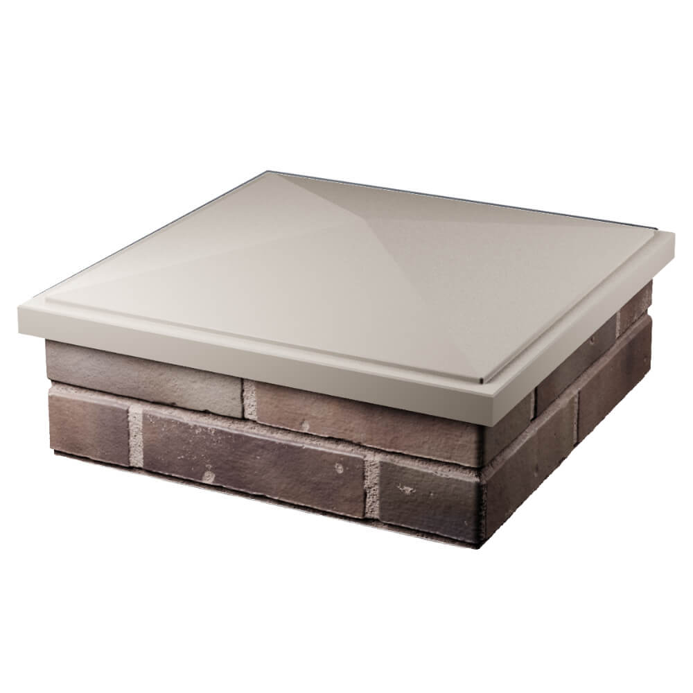 Колпак Zking БонаМоно Бежевый на столб 2х2 кирпича (515х515, 530х530мм) в Сухуме фото