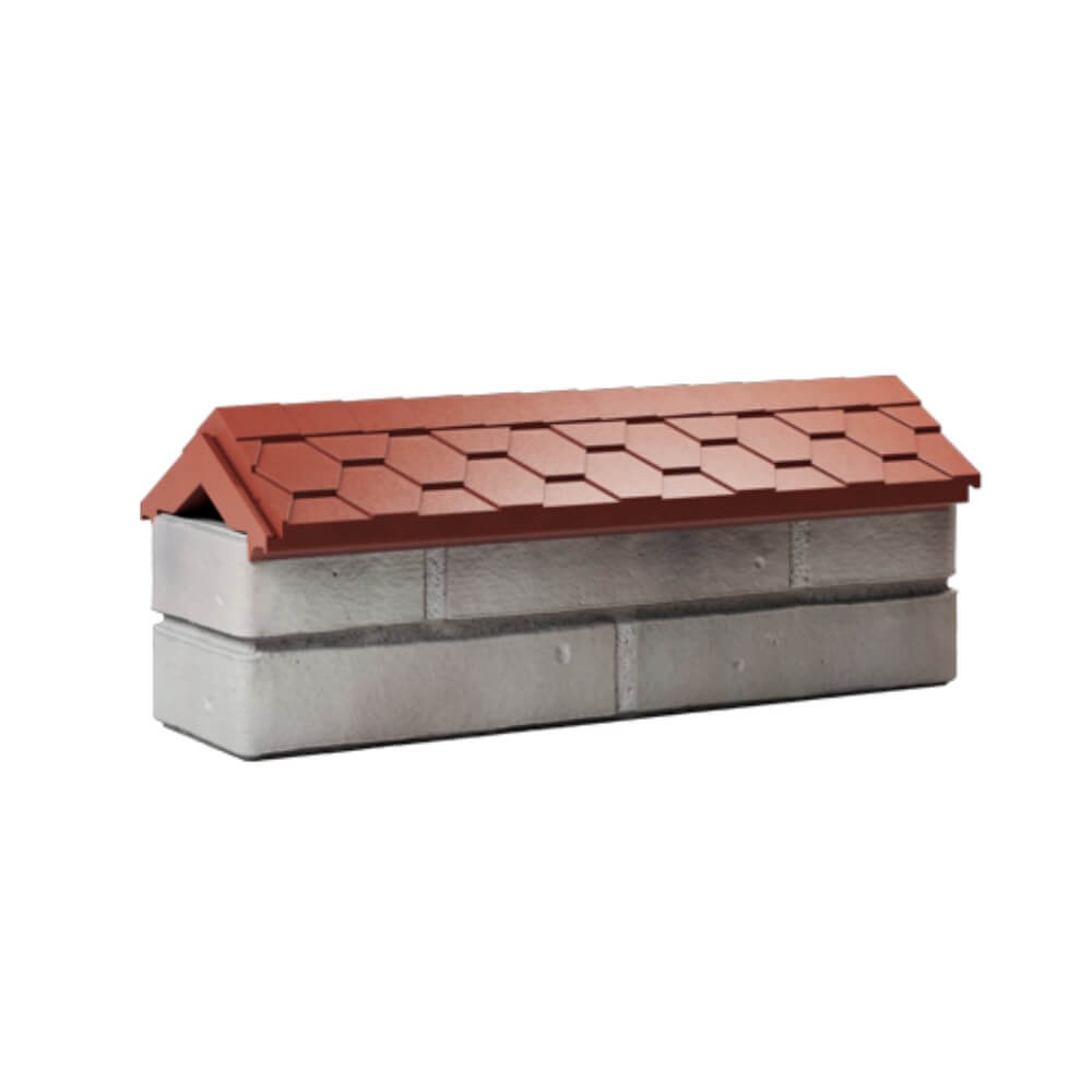 Парапет Zking Эверест Красный с посадкой на 0.5 кирпича (130мм) Сухум фото
