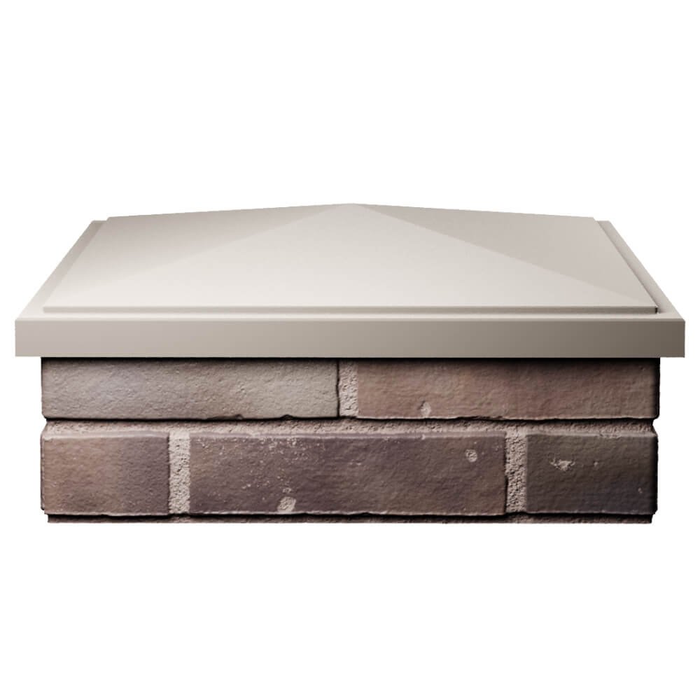 Колпак Zking БонаМоно Бежевый на столб 2х2 кирпича (515х515, 530х530мм) Сухум фото