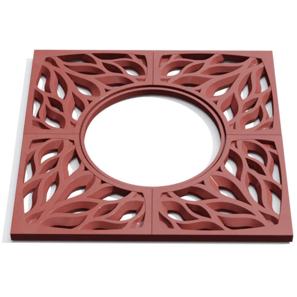 Приствольная решетка для дерева ZKING CRUST 1.2х1.2м Красная Сухум фото