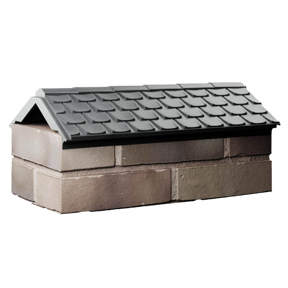 Парапет Zking Эльбрус Серый с посадкой на 1 кирпич (255мм) Сухум фото