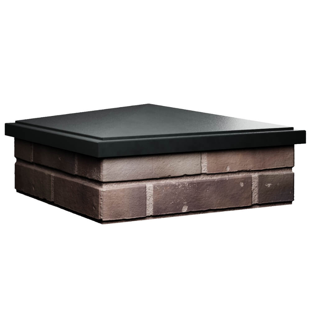 Колпак Zking БонаМоно Черный на столб 2х2 кирпича (515х515, 530х530мм) в Сухуме фото