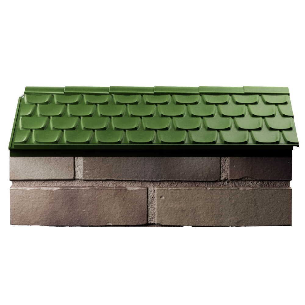 Парапет Zking Эльбрус Зеленый с посадкой на 1 кирпич (255мм) в Сухуме фото