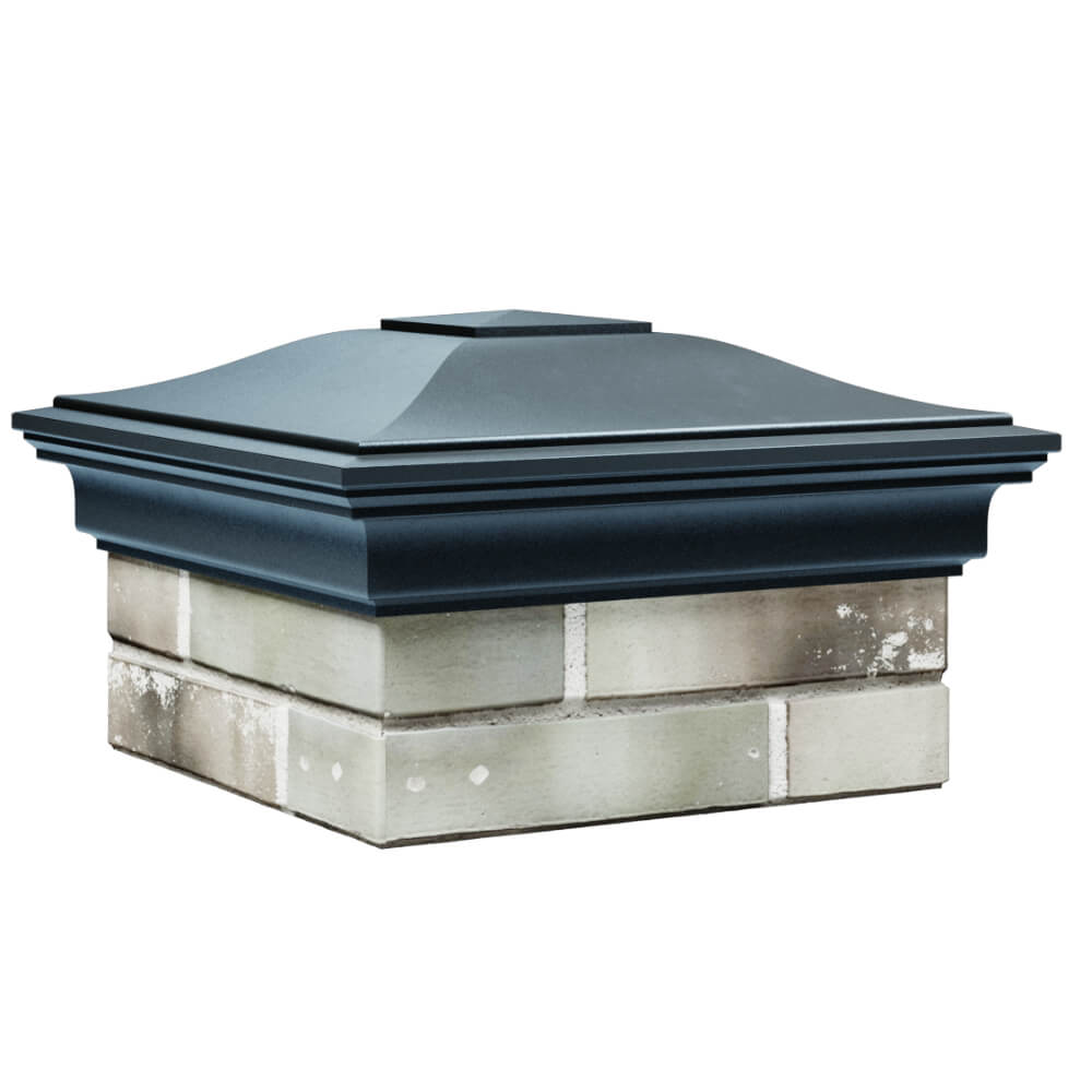 Колпак Zking Монблан Серый на столб 1.5х1.5 кирпича (385х385мм) в Сухуме фото