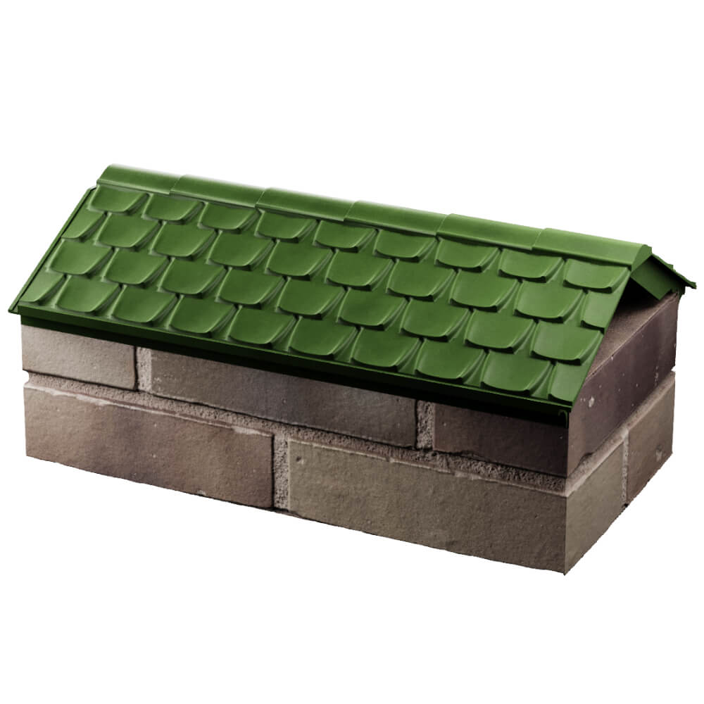 Парапет Zking Эльбрус Зеленый с посадкой на 1 кирпич (255мм) в Сухуме фото