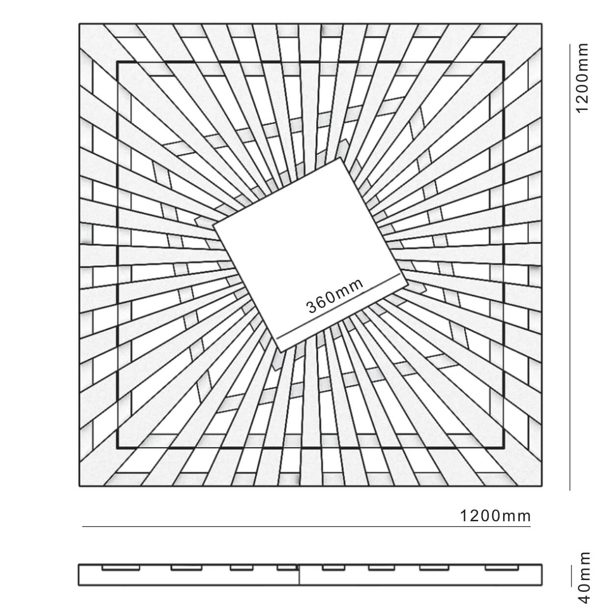 Приствольная решетка для дерева ZKING ATMOSPHERE 1.2х1.2м Черная в Сухуме фото
