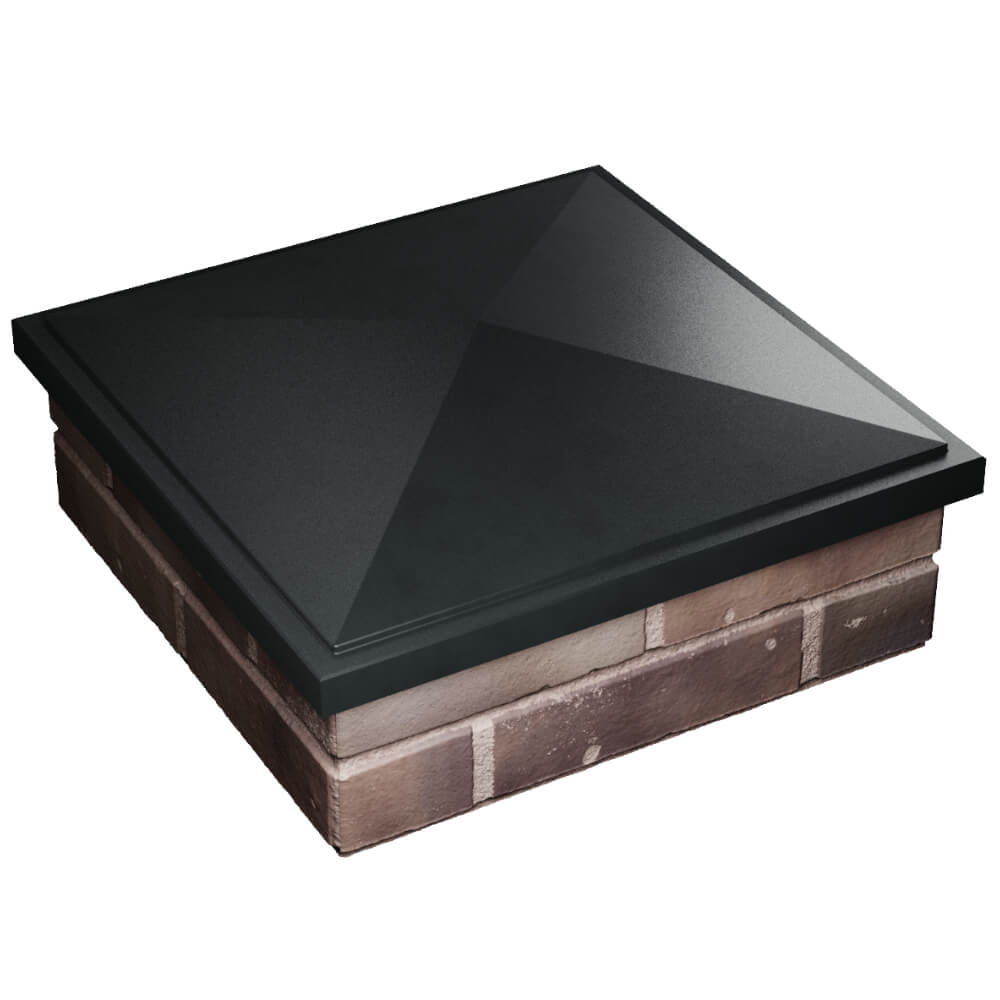 Колпак Zking БонаМоно Черный на столб 2х2 кирпича (515х515, 530х530мм) в Сухуме фото