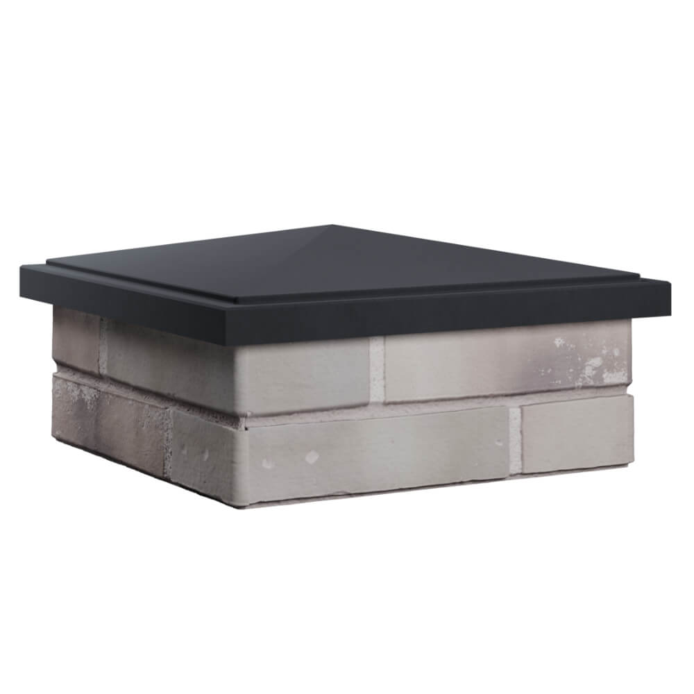 Колпак Zking БонаМоно Серый на столб 1.5х1.5 кирпича (385х385, 400х400мм) в Сухуме фото