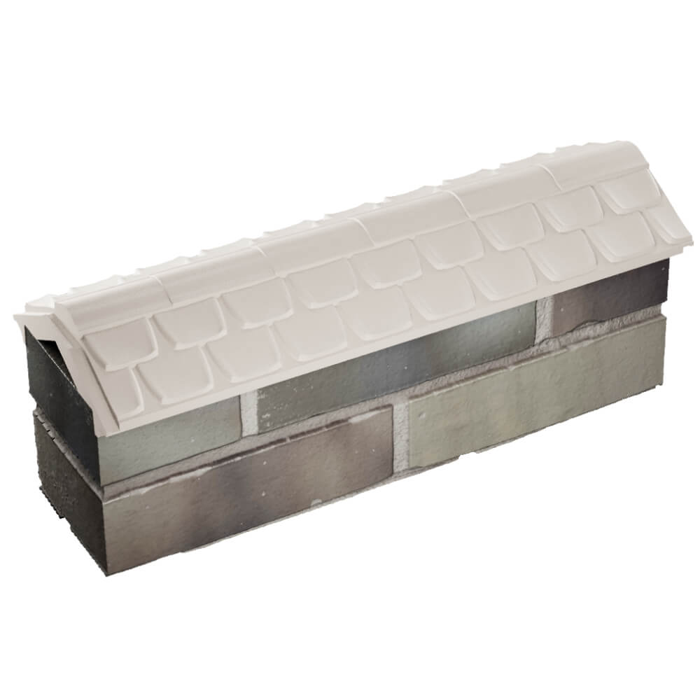 Парапет Zking Эльбрус Бежевый с посадкой на 0.5 кирпича (130мм) в Сухуме фото