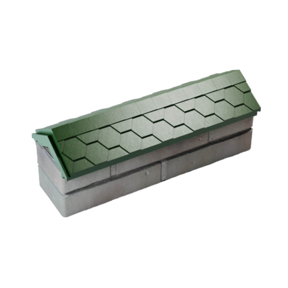 Парапет Zking Эверест Зеленый с посадкой на 0.5 кирпича (130мм) в Сухуме фото