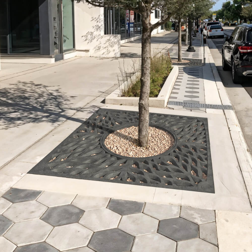 Приствольная решетка для дерева ZKING CRUST 2х2м Черная в Сухуме фото