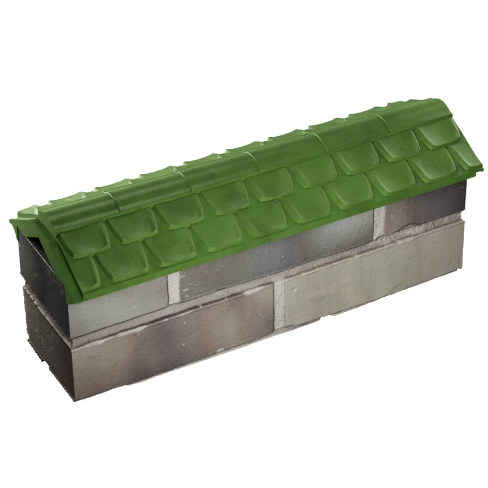 Парапет Zking Эльбрус Зеленый с посадкой на 0.5 кирпича (130мм) в Сухуме фото